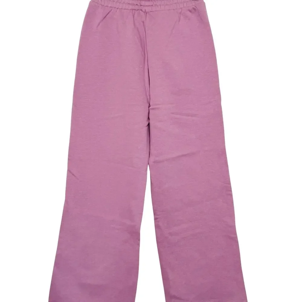 CHAMPION Youth Jogger Pants Elastic Waist Relaxed Fit Fleece Purple Size S 7/8